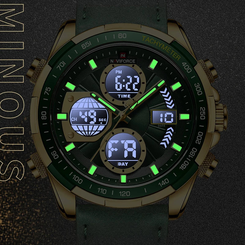 NAVIFORCE MASCULINO - PULSEIRA EM COURO