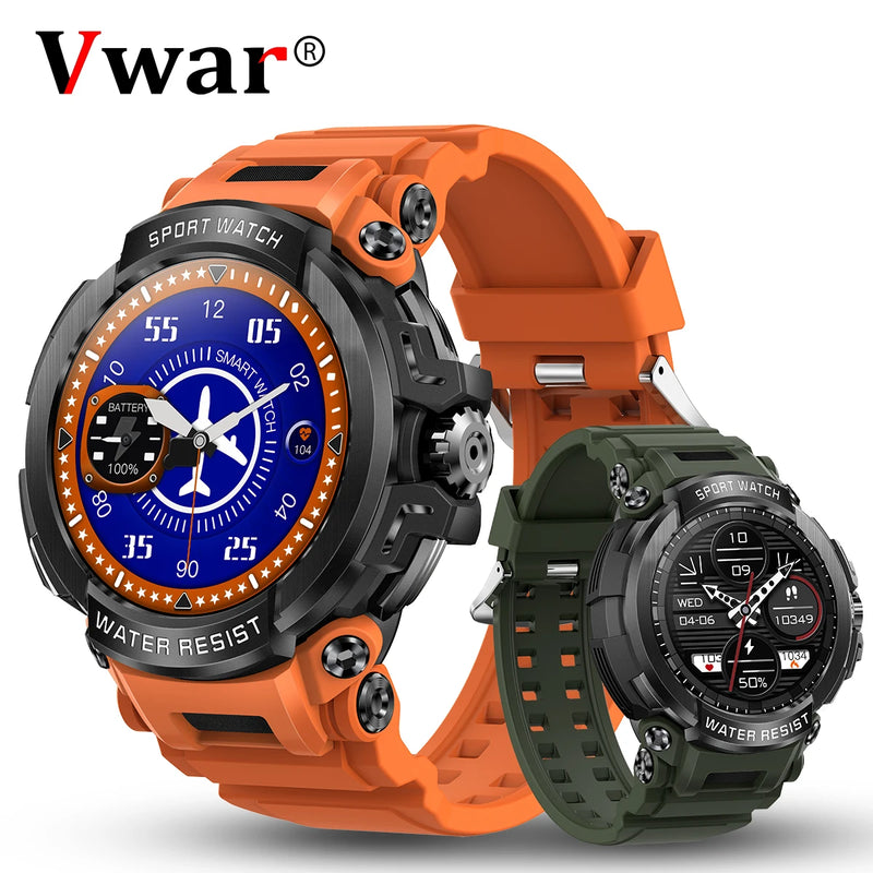 Military Smart Watch Men IP68 Waterproof Dustproof 600mAh Battery Ultra Long Standby Bluetooth Call Outdoor Sport