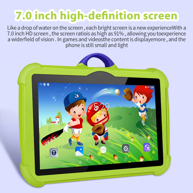 New Google Kids Tablets 7 Inch 5G WiFi Tablet Pc Quad Core 4GB RAM 64GB ROM Cheap for Children Gift Educational Learning 4000mAh