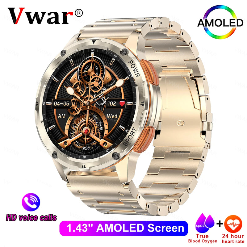 VWAR TANK T2 Military Ultra Smartwatch Men Women Smart Watch AMOLED AI Voice Call Waterproof Digital Fitness Sport Watches